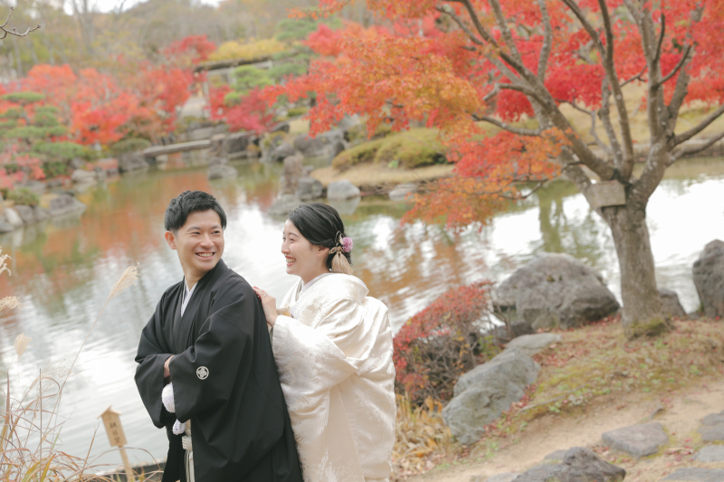 秋の紅葉シーズン【しあわせの村】撮影