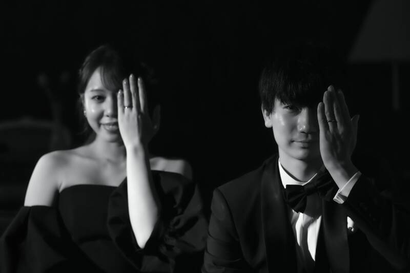 指輪も意識して