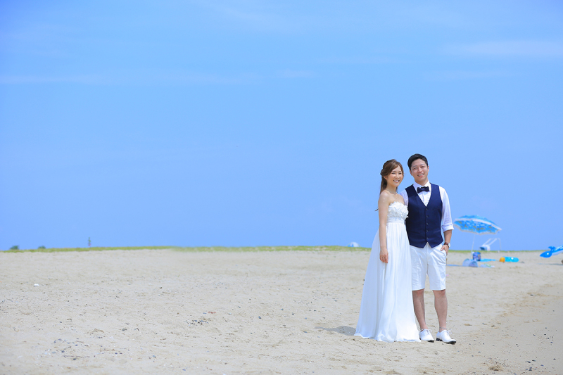 海を見て・・・。