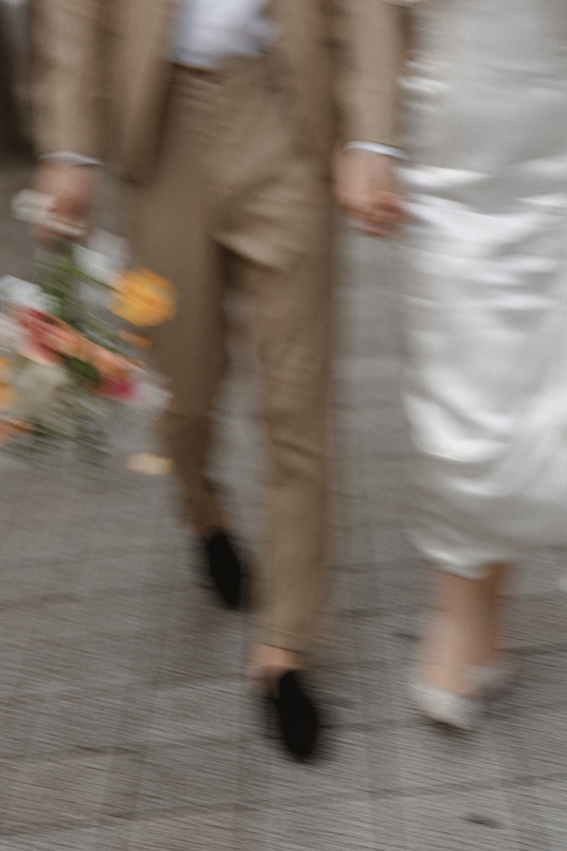 夕陽を浴びながら