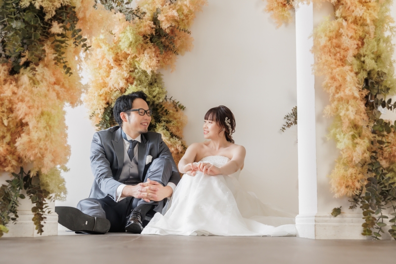 座ったショット