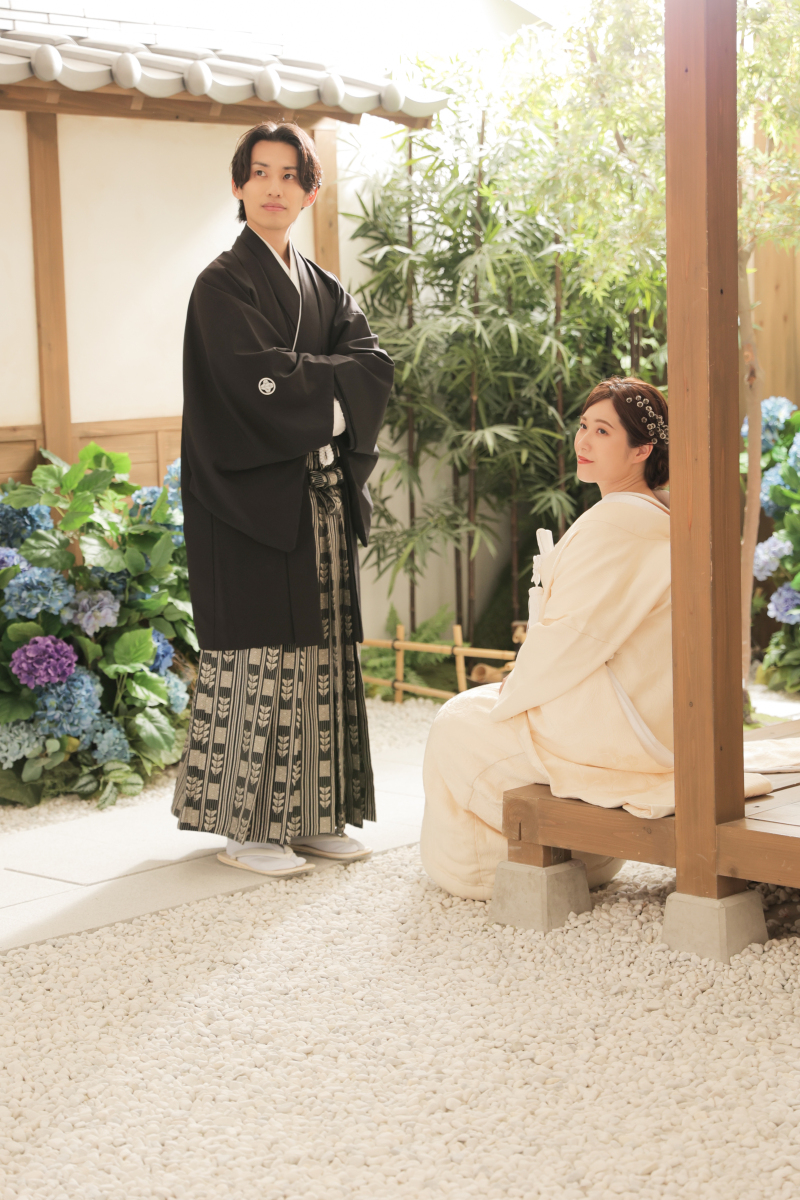紫陽花バージョン、雰囲気が変わりますね