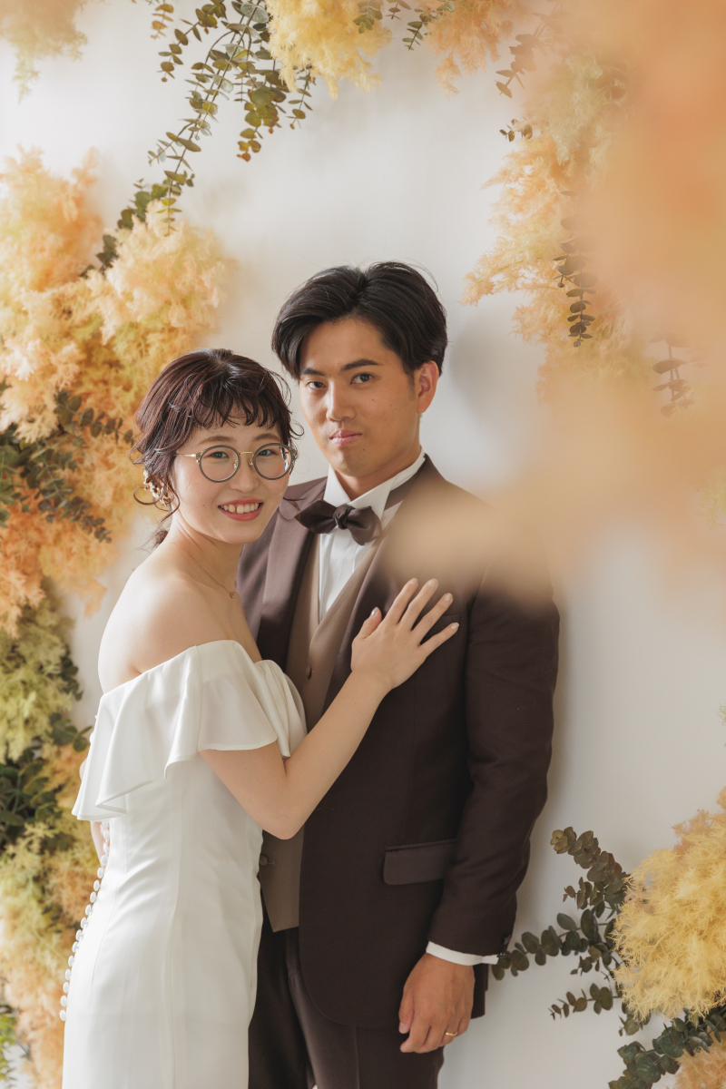 最後はお花の背景を使って！！