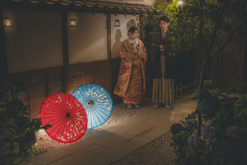 夜の庭園風に