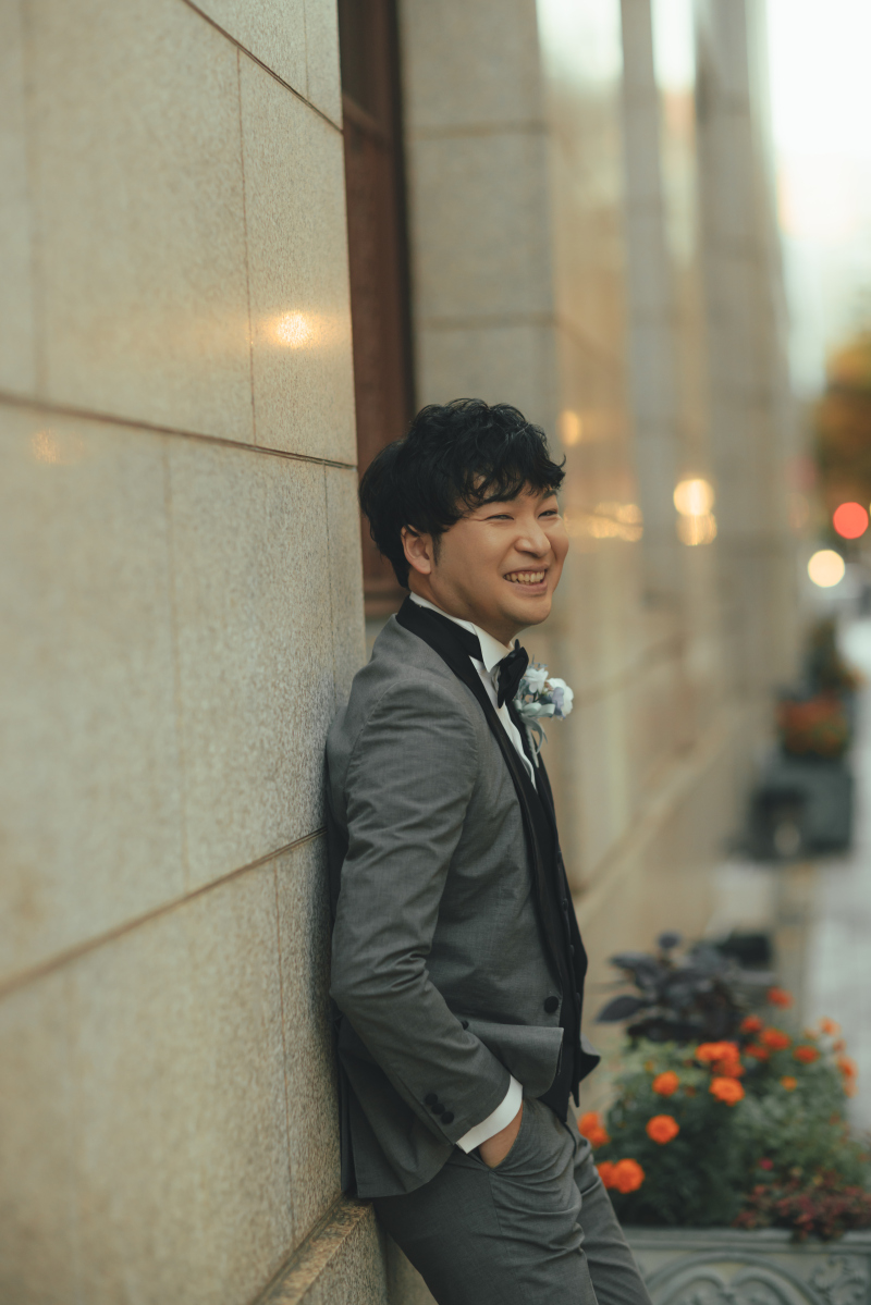 新郎様のソロショット