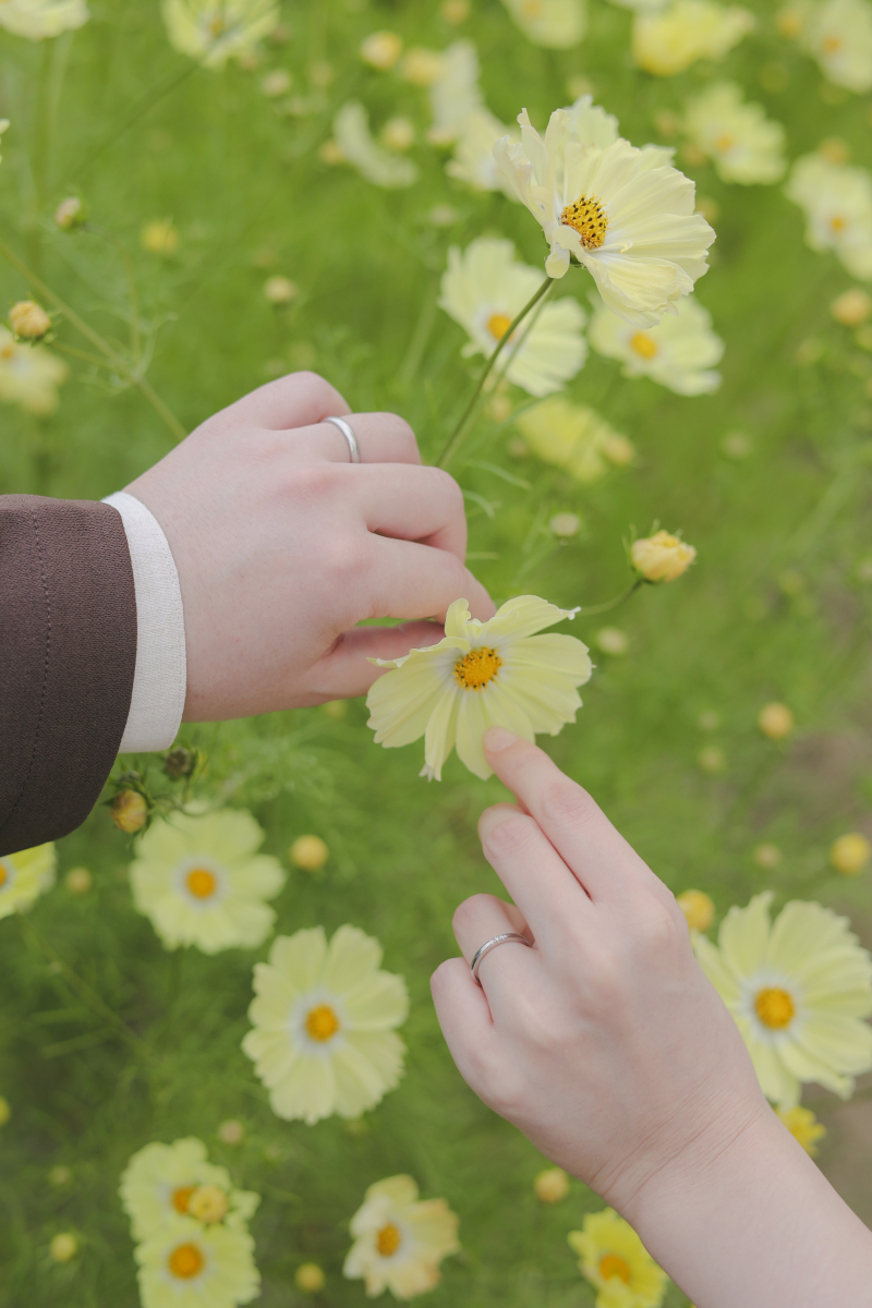可愛いお花を使って・・・・
