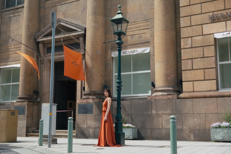 街並みのオレンジ目印とも相性いい