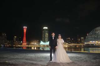 居留地からハーバー夜