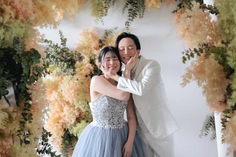 カラードレスにチェンジ