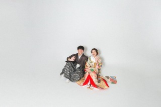 和装でおしゃれにスタジオ撮影！