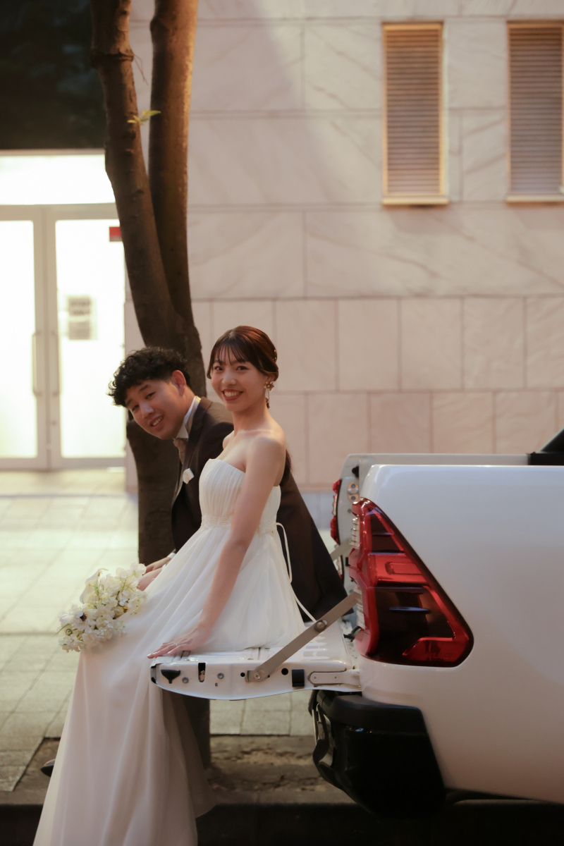 愛車と一緒に！