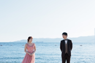 夕方の舞子浜ロケーション