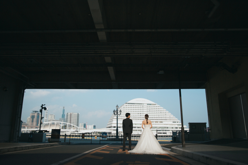 ハーバーランド夕方ロケーション