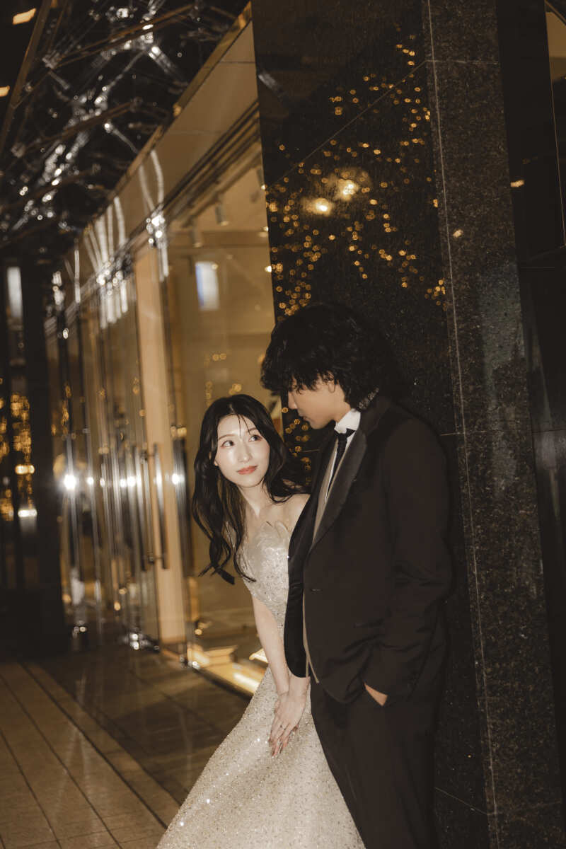 キラキラの街並みで