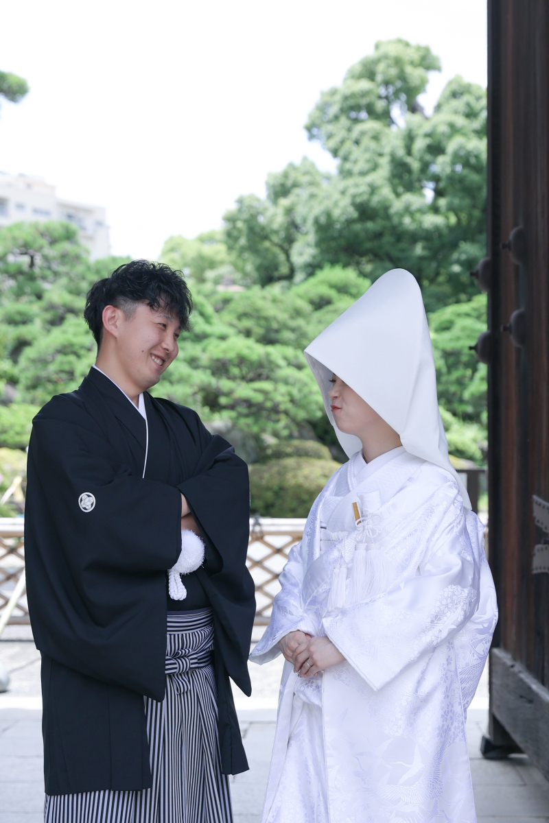 お二人で見つめあって