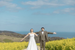 花さじき洋装ロケーション撮影