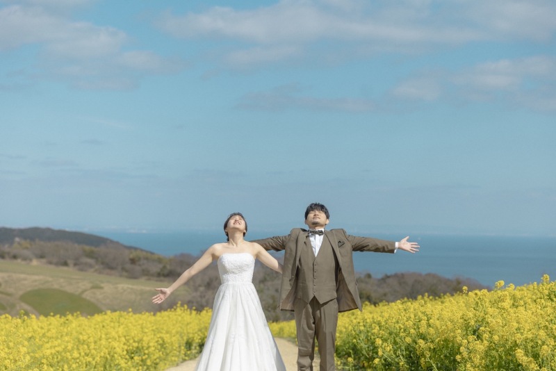 花さじき洋装ロケーション撮影