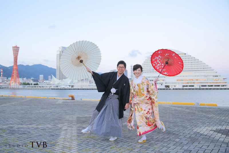 和装でハーバーランド