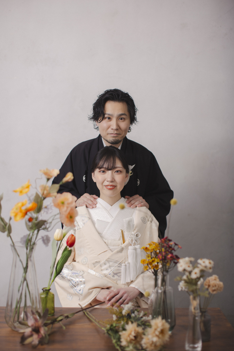 お花に囲まれて♡