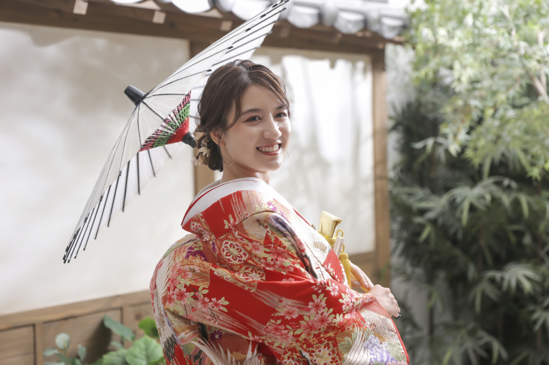 番傘を使いながら・・・