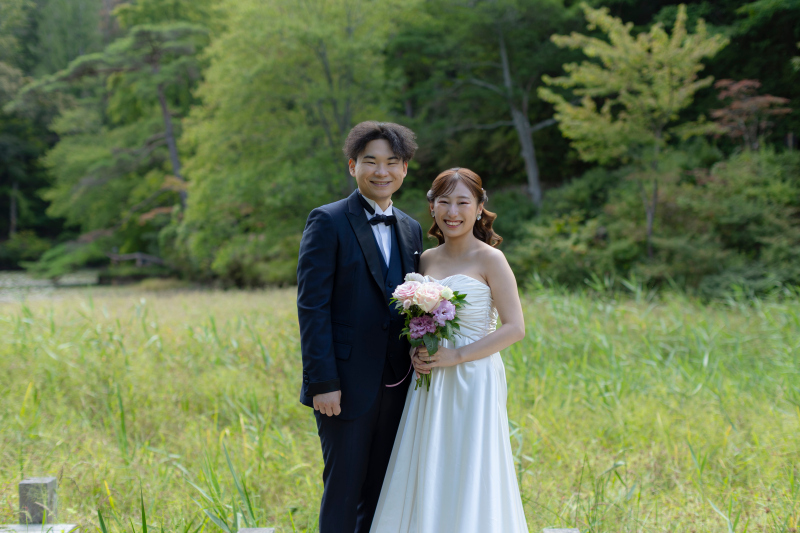 最後はおふたりで寄り添って