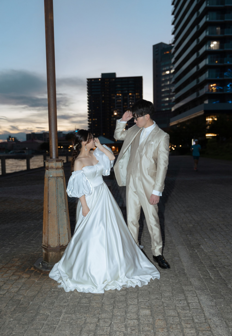 ガラッと雰囲気を変えて夜の雰囲気に