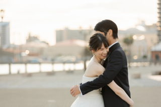 夕方のハーバーランドロケーション