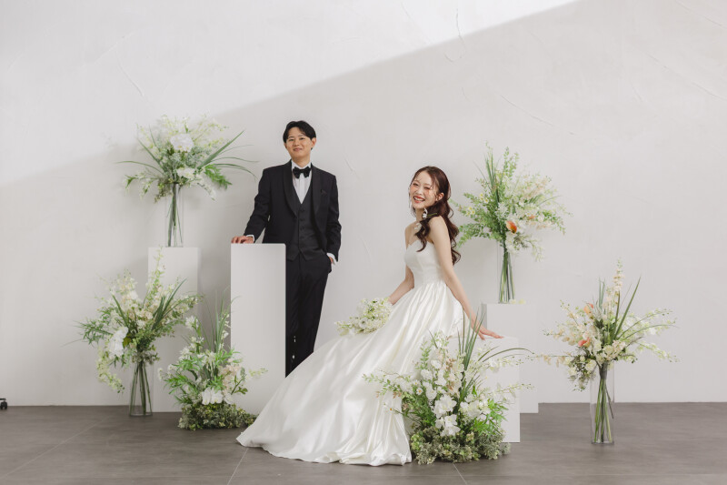 ハウススタジオで様々なバリエーションも