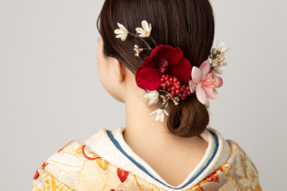 和装髪飾り(造花)
