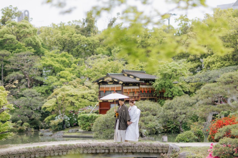 【相楽園 和装ロケ】日本庭園ロケーション◇全データ150カット以上+アルバム20P付(春の早割特典！シーズン料金off)