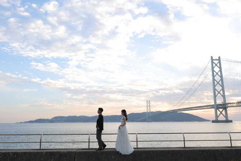 【舞子浜ロケーションプラン】明石海峡大橋を臨むビーチロケーション◇200カット以上全データ付き