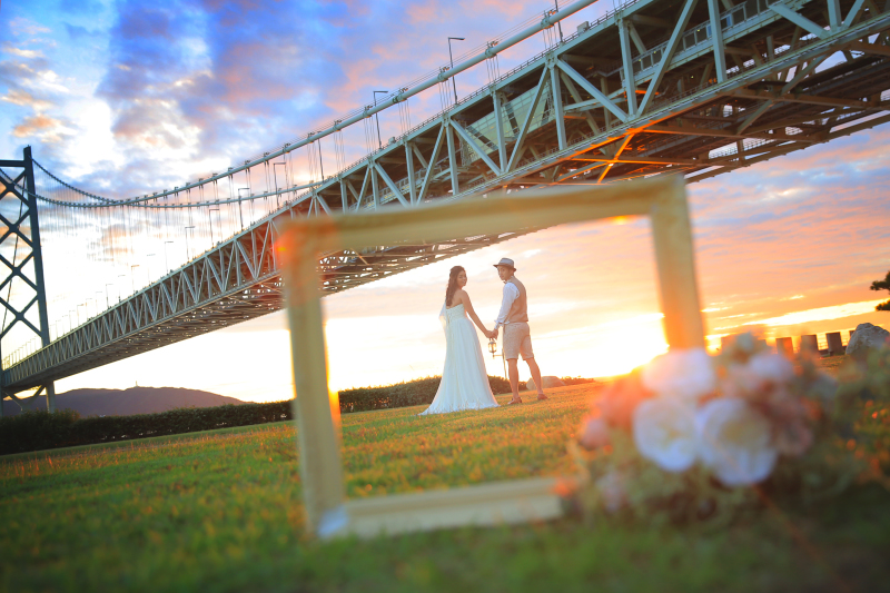 【舞子浜ロケーションプラン】明石海峡大橋を臨むビーチロケーション◇200カット以上全データ付き