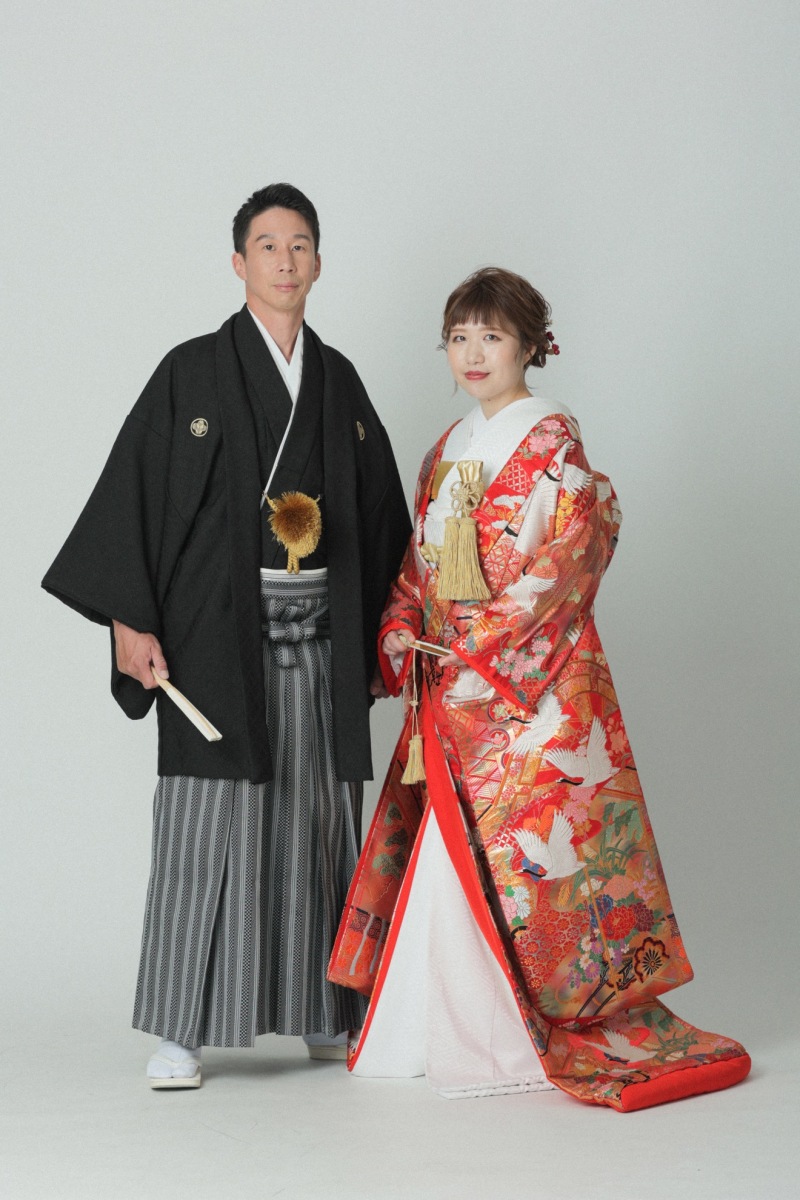 【和装1カット】結婚記念の1枚スタジオプラン〜台紙写真1冊と1カットデータ付き