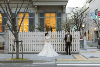 おしゃれなお店やレトロな建物と現代の建物が融合し町並みロケーション！