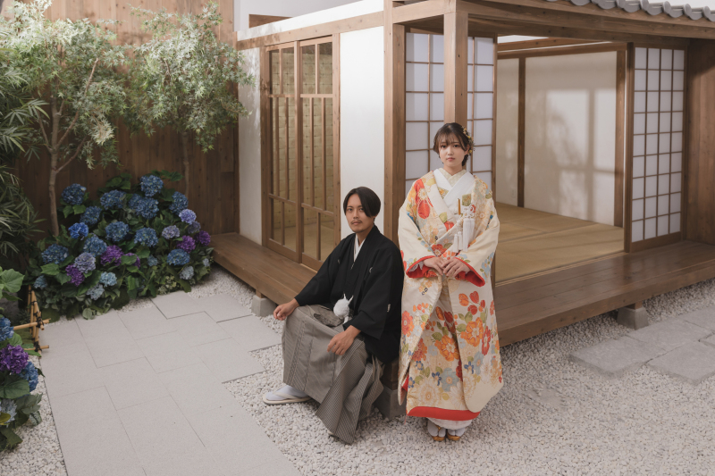 【屋内庭園スタジオ】撮影&150カット以上全データ&台紙付写真