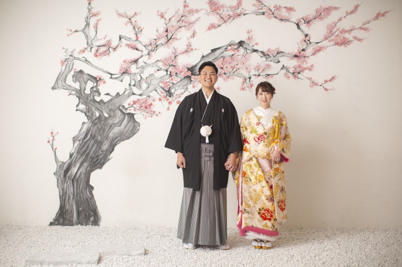 【屋内庭園スタジオ】正座のポーズや水墨画などバリエーション様々 全カット150枚以上〜美肌レタッチ付き〜