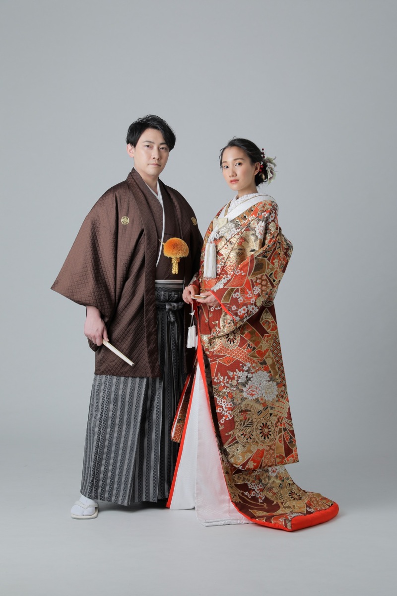 【和装1カット】結婚記念の1枚スタジオプラン〜台紙写真1冊と1カットデータ付き