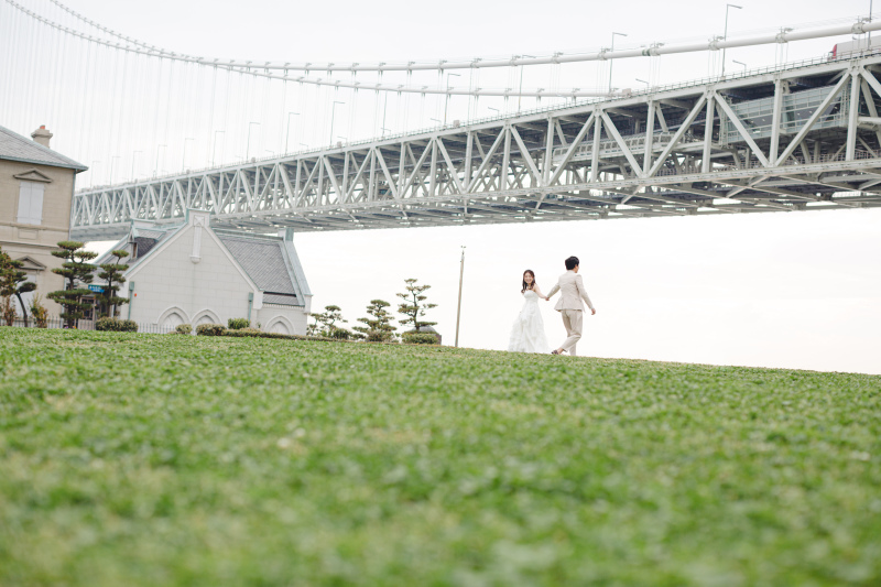 【舞子浜ロケーションプラン】明石海峡大橋を臨むビーチロケーション◇200カット以上全データ付き