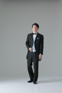 ブラック燕尾水色ベスト