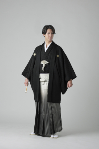 黒正絹×グラデーション