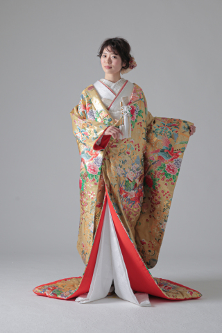 四季折々ゴールドパステル小花/IU15524