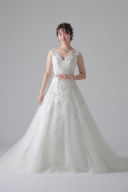 コード刺繍ウエストビジュービーズ釦/WD62399