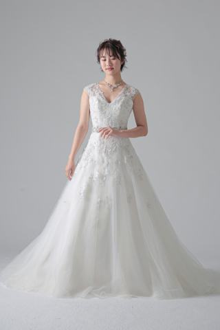 コード刺繍ウエストビジュービーズ釦/WD62399