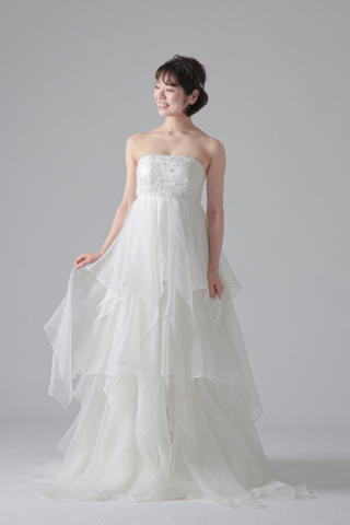 胸元ビージングランダムフリル/WD56080