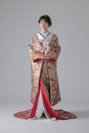 グリーンパープル花/IU06529