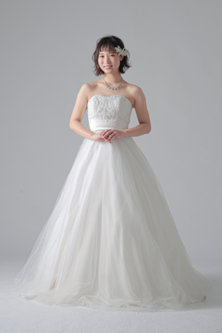 トップス刺繍タックベルト切替/63047