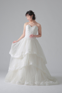 トップス刺繍ローウエストティアード/WD62539