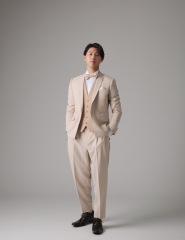 ダブルジャケット/ベージュ