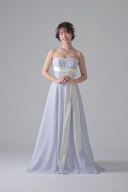 胸元レースベルト切替（パープル）/ED60600