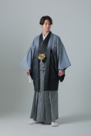 紋付袴　グラデーション紋付×スタンダード袴